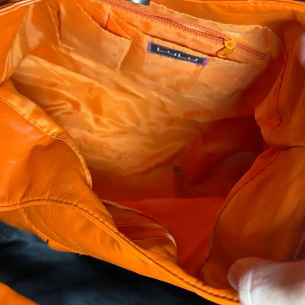 Lulu orange faux